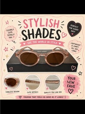 ❤️Pink Round Sunglasses